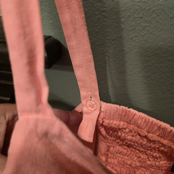 Universal Thread Women's Tie-Front Cropped Tank Top - Size XXL Plus Pink Parasol - Picture 4 of 11